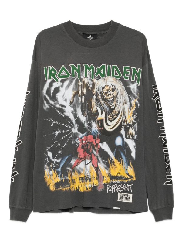Represent Iron Maiden Number of the Beast T-shirt | Browns T-Shirts