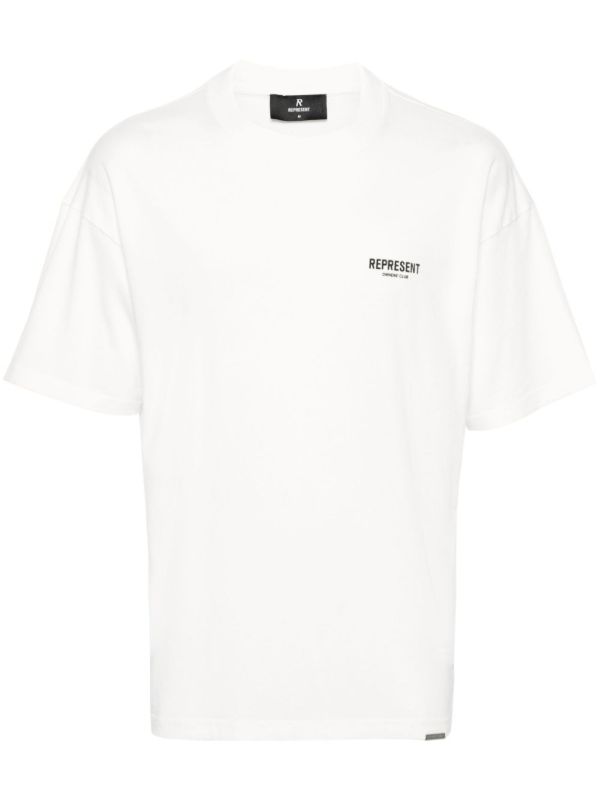 Represent white Owners Club cotton T-shirt | Browns T-Shirts