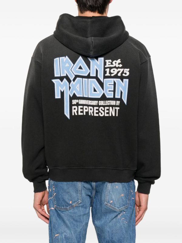 Represent X Iron Maiden Anniversary Zip-up Hoodie | Browns Hoodies