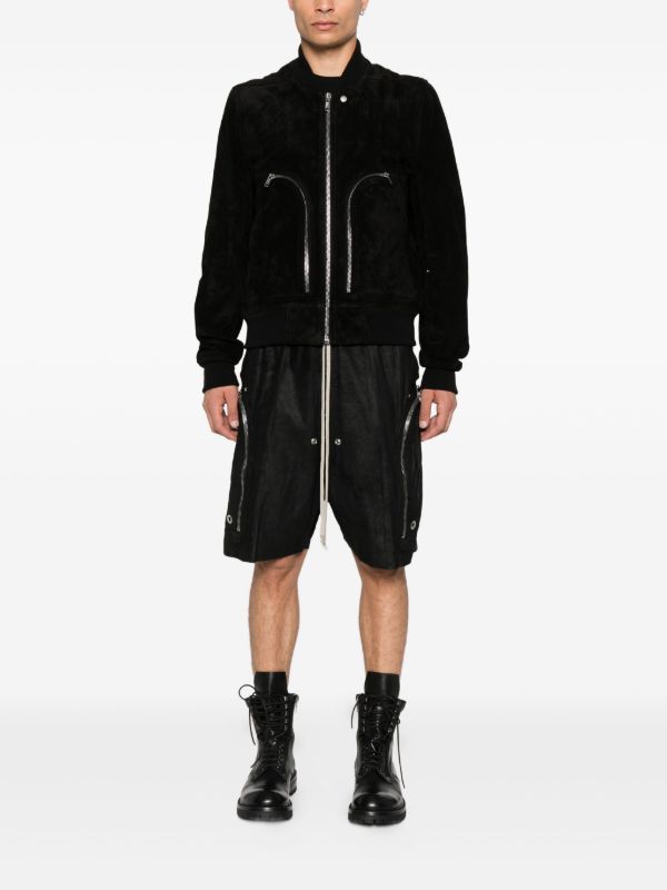 Rick Owens Bela Leather Shorts | Browns Cargo Shorts