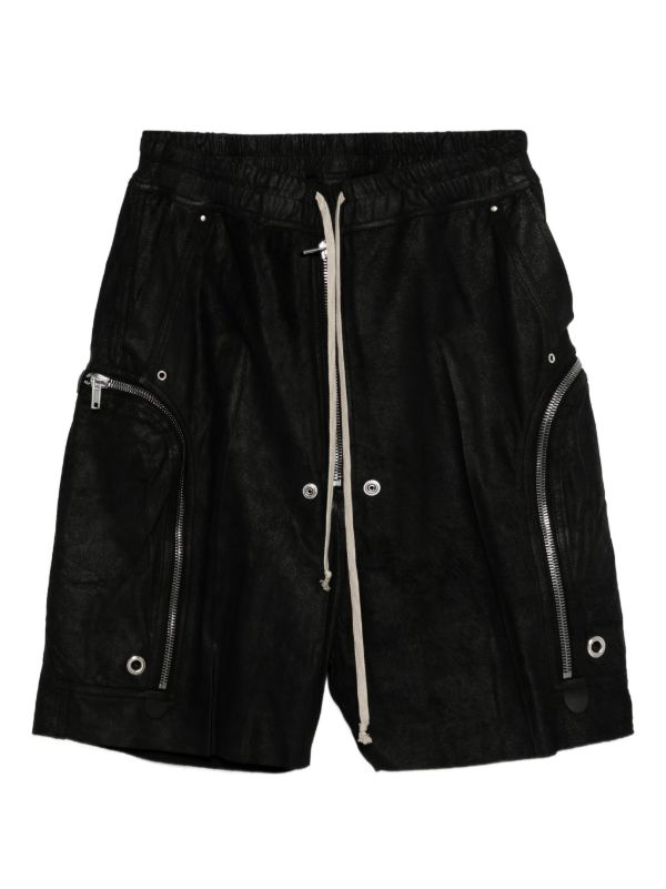 Rick Owens Bela leather shorts | Browns Cargo Shorts