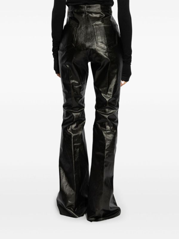 Rick Owens Black Bolan Trousers | Browns Flared & Bell-Bottom Pants