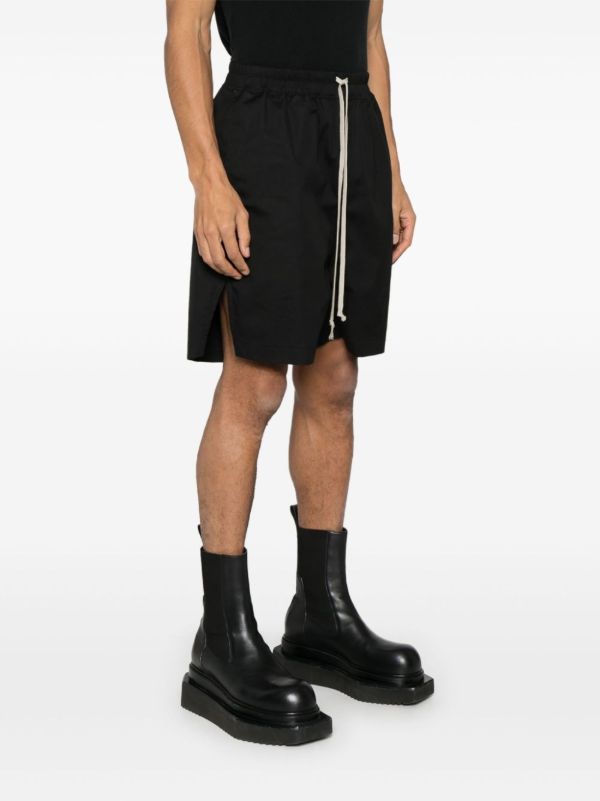 Rick Owens Black Hollywood Shorts | Browns Deck Shorts