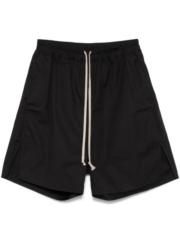 Rick Owens Black Hollywood Shorts | Browns Deck Shorts