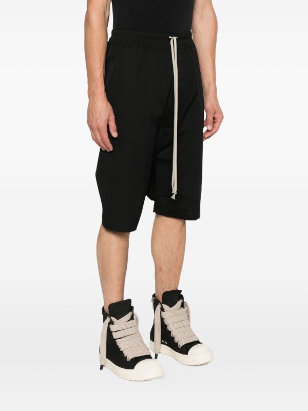 Rick Owens Drawstring Pods Shorts | Browns Drop-Crotch Shorts