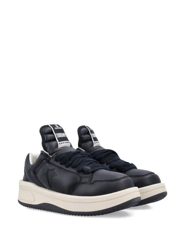 Rick Owens DRKSHDW Leather Sneakers | Browns Low-Tops