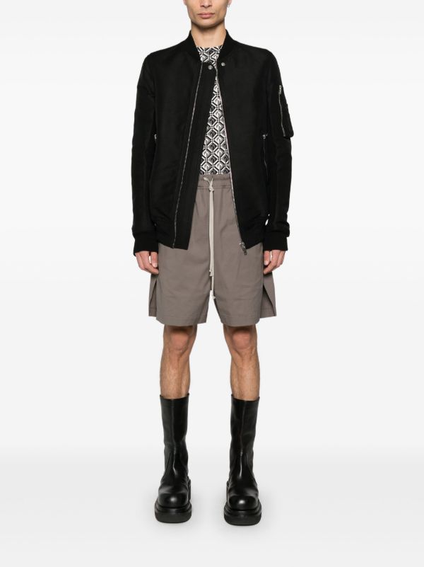 Rick Owens Grey Hollywood Shorts | Browns Deck Shorts