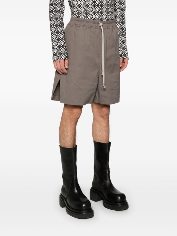 Rick Owens Grey Hollywood Shorts | Browns Deck Shorts