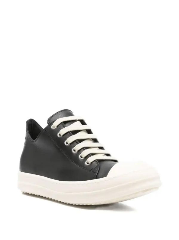 Rick Owens Leather Lace-up Sneakers | Browns Sneakers