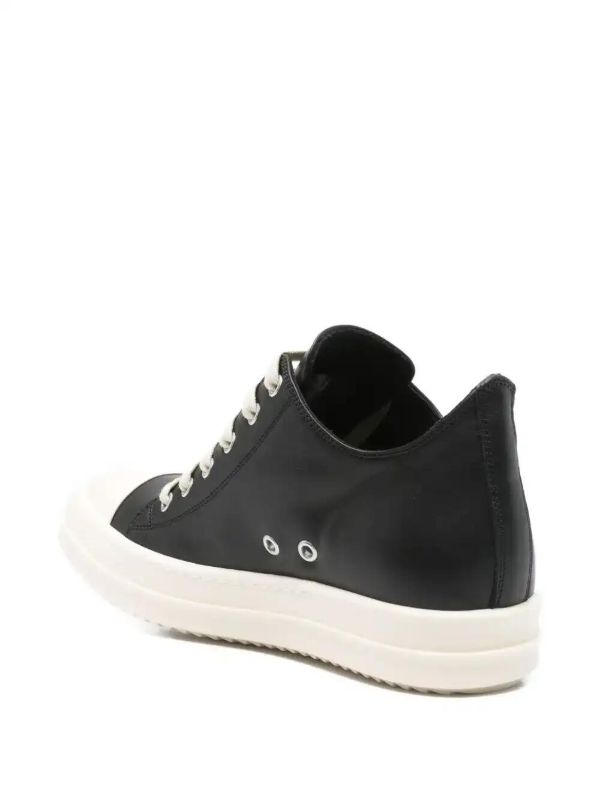Rick Owens Leather Lace-up Sneakers | Browns Sneakers