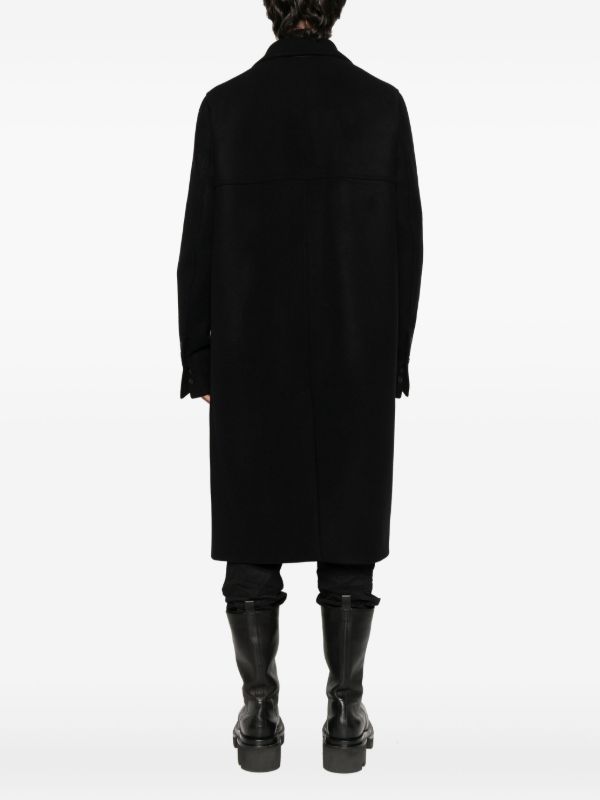 Rick Owens Officer Double-breasted Coat | Browns Double Breasted Coats