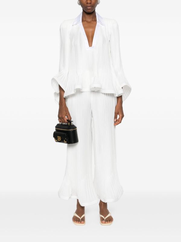 Rowen Rose Pleated Cropped Trousers | Browns Cropped Pants