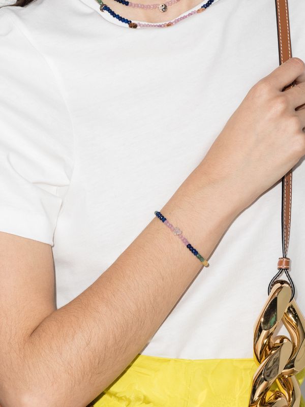 Roxanne First 14K Rose Gold Heart Beaded Diamond Bracelet | Browns Bracelets