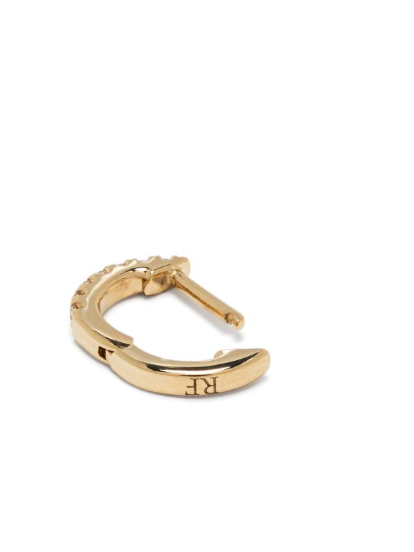 Roxanne First 14K Yellow Gold Teeny-Weenie Huggie Diamond Hoop Earring | Browns Fine Earrings