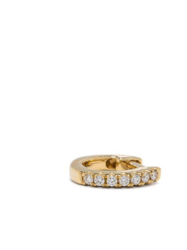 Roxanne First 14K Yellow Gold Teeny-Weenie Huggie Diamond Hoop Earring | Browns Fine Earrings