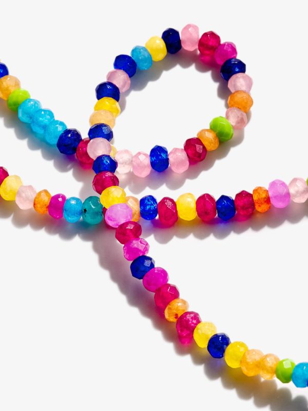 Roxanne First 9K Yellow Gold Crystal Amulet Jade Beaded Necklace | Browns Fine Necklaces