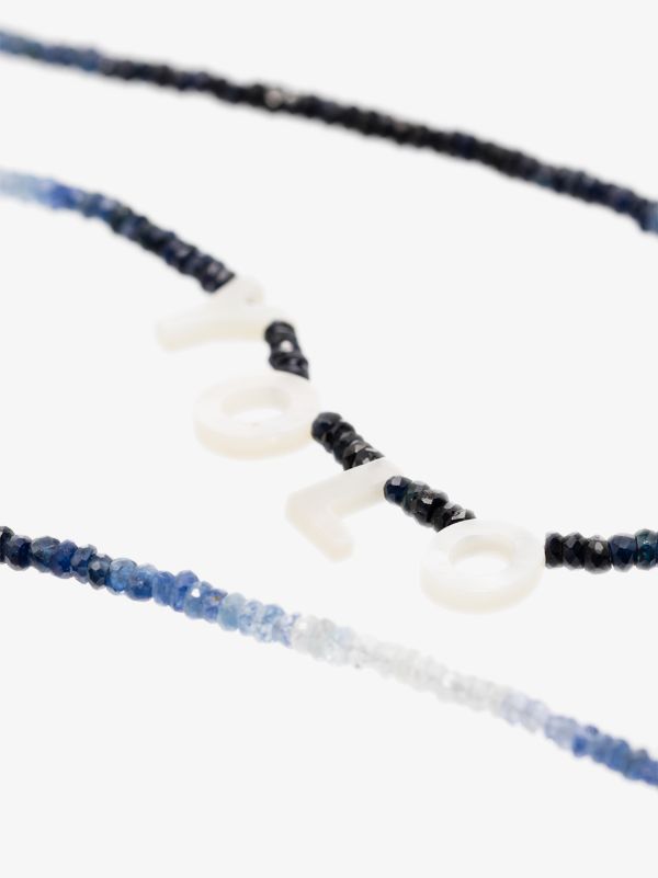 Roxanne First Blue YOLO Beaded Sapphire Necklace | Browns Necklaces