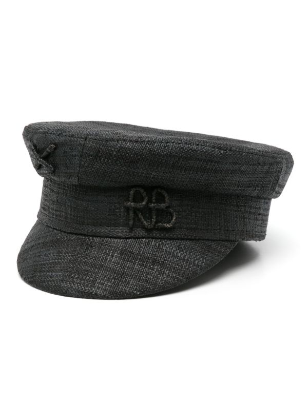 Ruslan Baginskiy Black Ruslan Straw Baker Boy Hat | Browns Hats