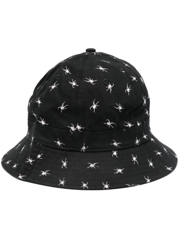 Ruslan Baginskiy Black Spider Print Bucket Hat | Browns Hats