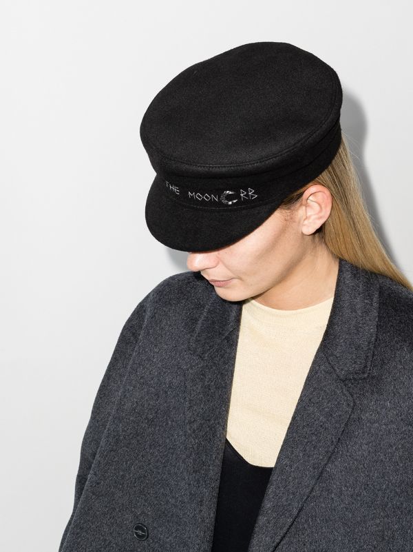 Ruslan Baginskiy Black To The Moon Baker Boy Hat | Browns Hats