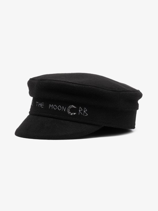 Ruslan Baginskiy Black To The Moon Baker Boy Hat | Browns Hats