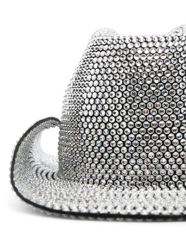 Ruslan Baginskiy Crystal-Embellished Cowboy Hat | Browns Hats