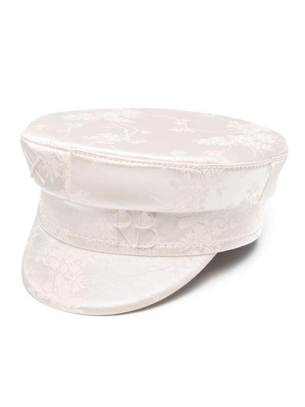 Ruslan Baginskiy Floral-Jacquard Baker Boy Cap | Browns Hats