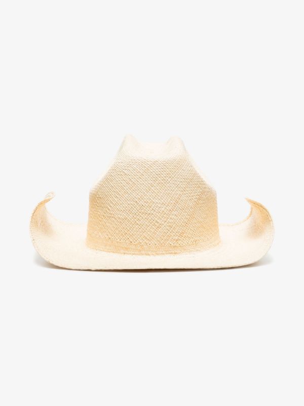 Ruslan Baginskiy Neutral Monogram-embellished Cowboy Hat | Browns Hats