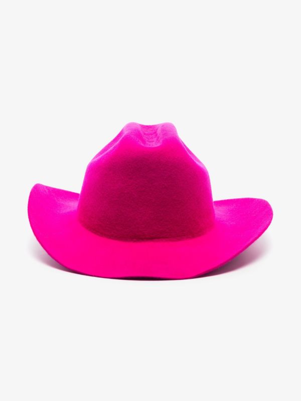 Ruslan Baginskiy Pink Logo Embroidered Cowboy Hat | Browns Hats