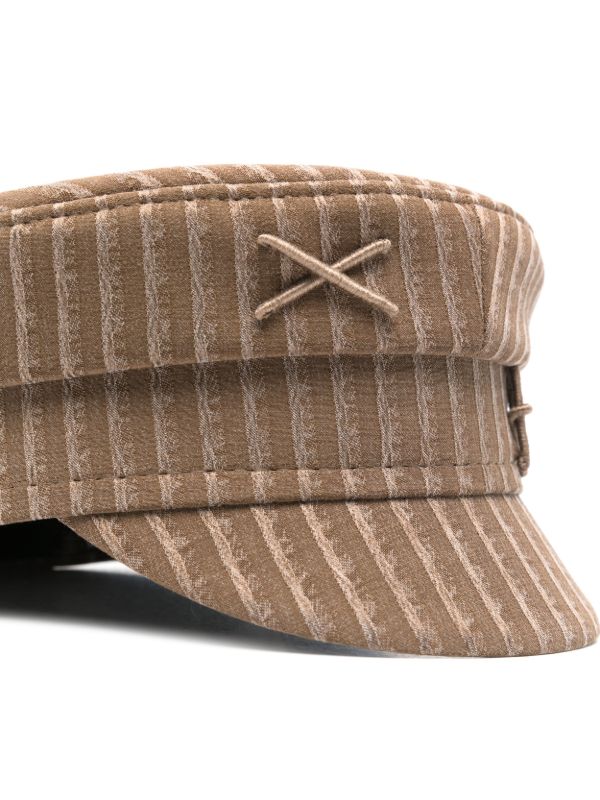 Ruslan Baginskiy Striped Baker Boy Cap | Browns Hats