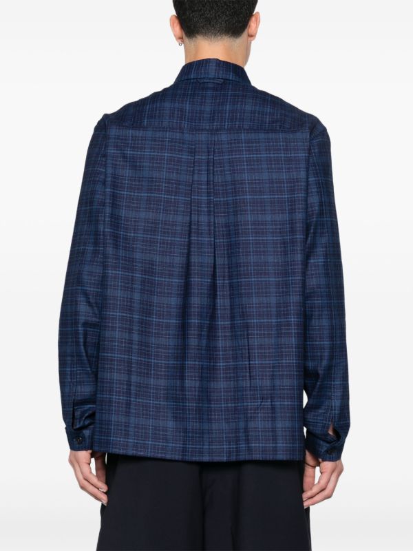 SAGE NATION Blue Checked Shirt | Browns Shirts