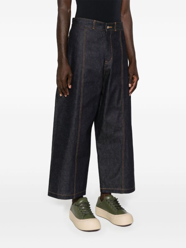 SAGE NATION Blue High-rise Wide-leg Jeans | Browns Wide-Leg Jeans