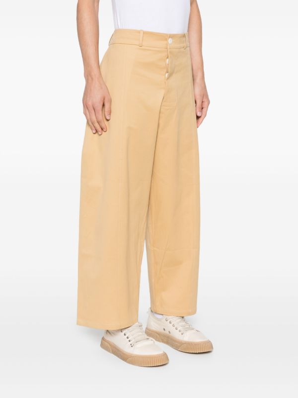 SAGE NATION Neutral Wide-Leg Trousers | Browns Wide Leg Pants
