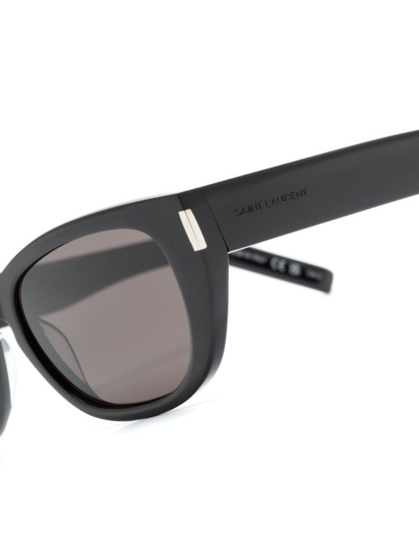Saint Laurent Eyewear Black Cat-Eye Sunglasses | Browns Sunglasses