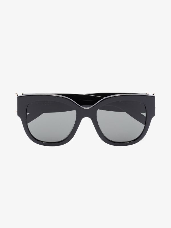 Saint Laurent Eyewear black oversized sunglasses | Browns Sunglasses