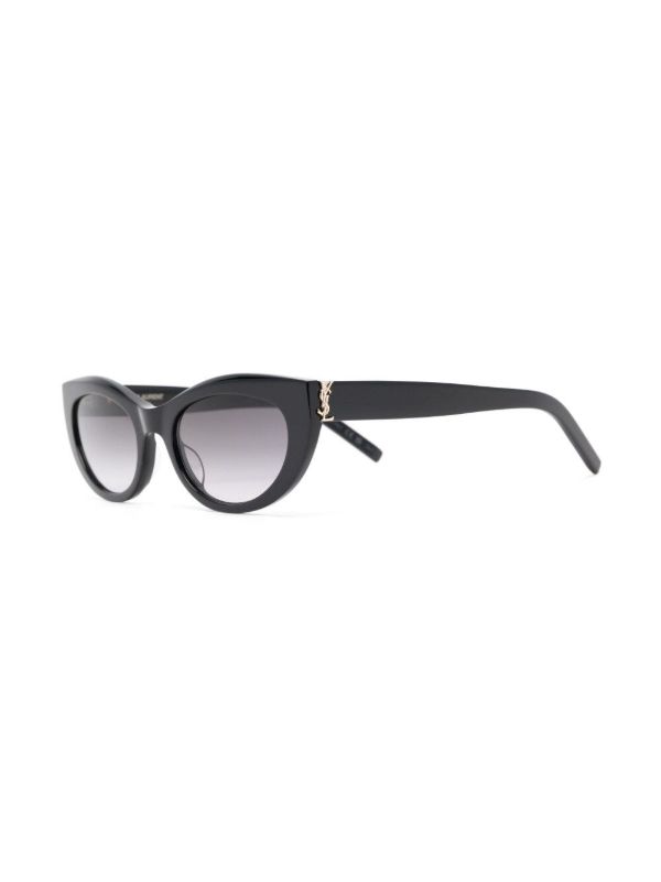 Saint Laurent Eyewear Black SL M115 Cat-Eye Sunglasses | Browns Sunglasses