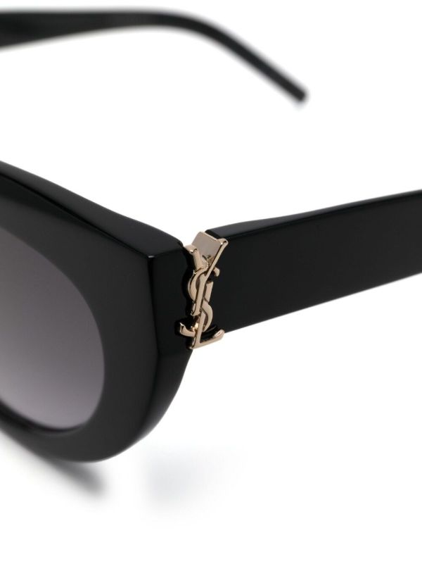 Saint Laurent Eyewear Black SL M115 Cat-Eye Sunglasses | Browns Sunglasses
