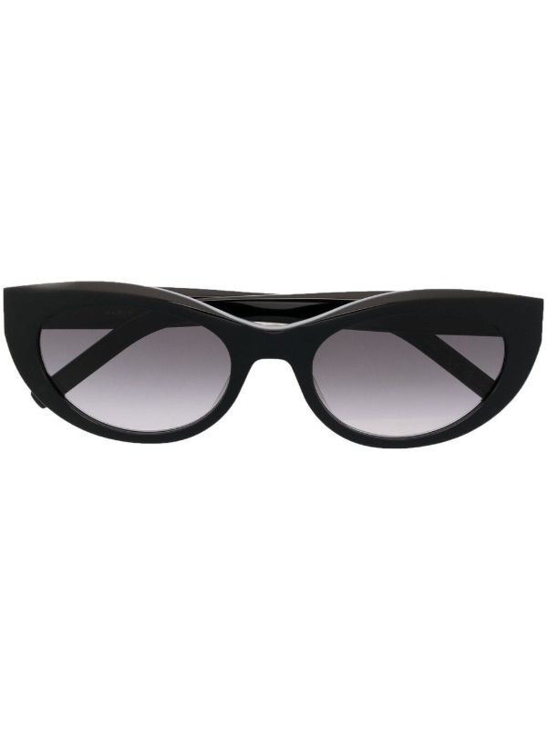 Saint Laurent Eyewear Black SL M115 Cat-Eye Sunglasses | Browns Sunglasses