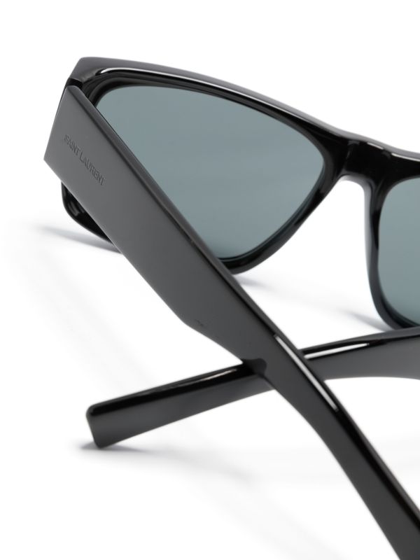 Saint Laurent Eyewear Black SL689 Square Sunglasses | Browns Sunglasses
