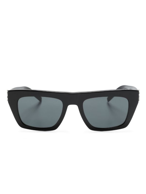 Saint Laurent Eyewear black SLM 131 rectangle-frame sunglasses | Browns Sunglasses