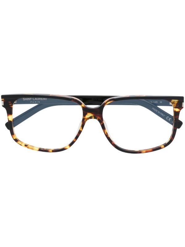 Saint Laurent Eyewear square-frame glasses | Browns Glasses & Frames