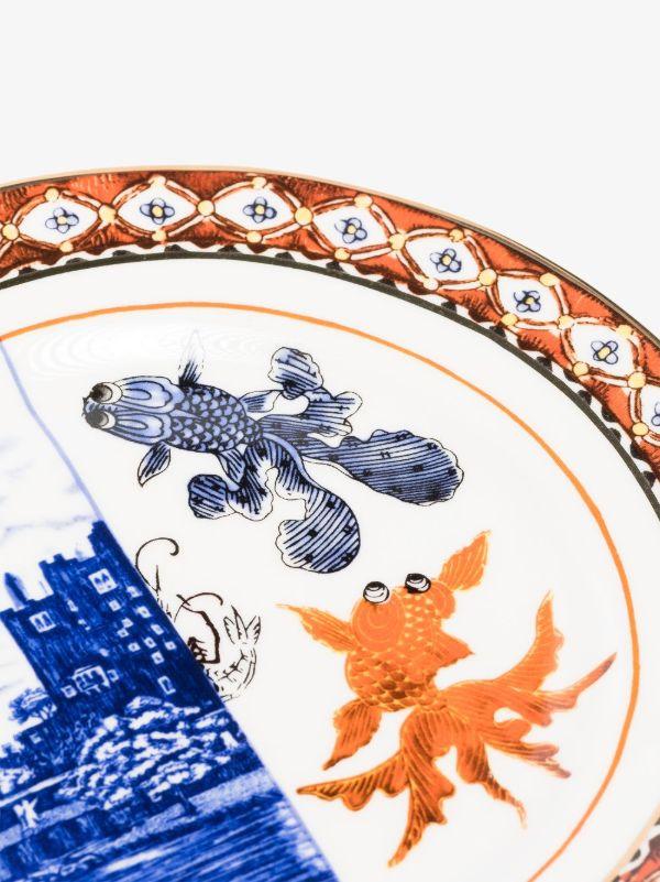 Seletti Blue Isaura Hybrid Dinner Plate | Browns Plates & Bowls