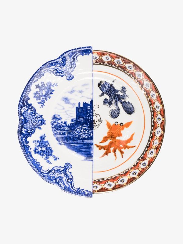 Seletti blue Isaura hybrid dinner plate | Browns Plates & Bowls