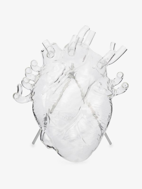 Seletti Clear Love in Bloom heart vase | Browns Vases