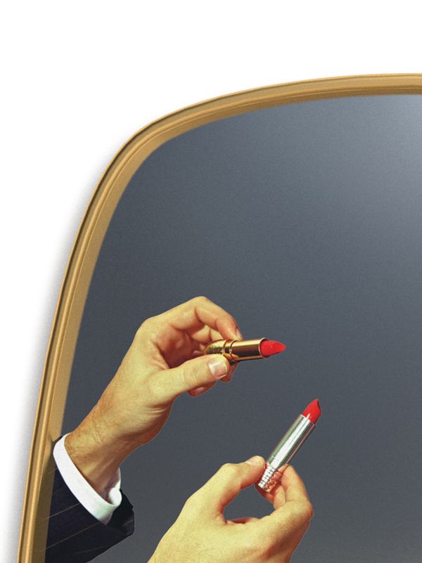 Seletti Gold Lipsticks Mirror | Browns Decorative Objects