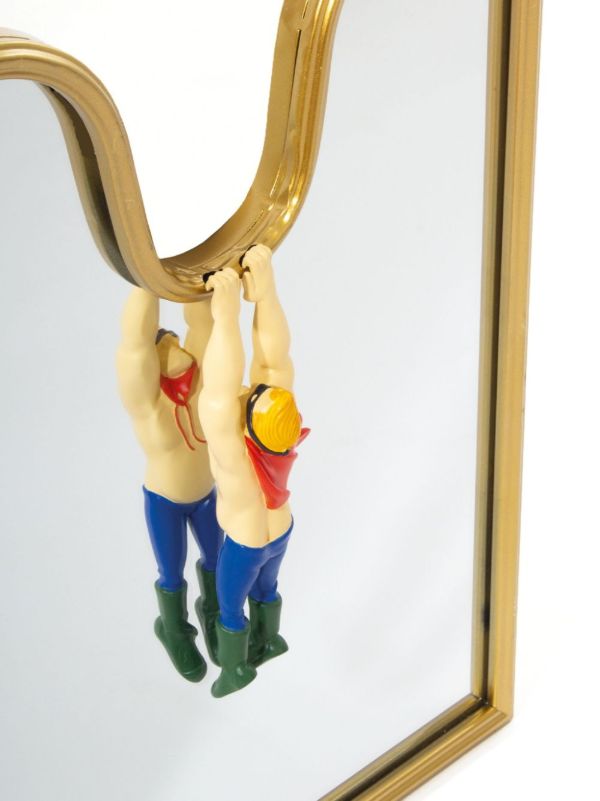 Seletti Gold-Tone Circus Mirror | Browns Mirrors