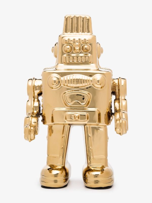 Seletti gold-tone memorabilia my robot ornament | Browns Decorative Objects
