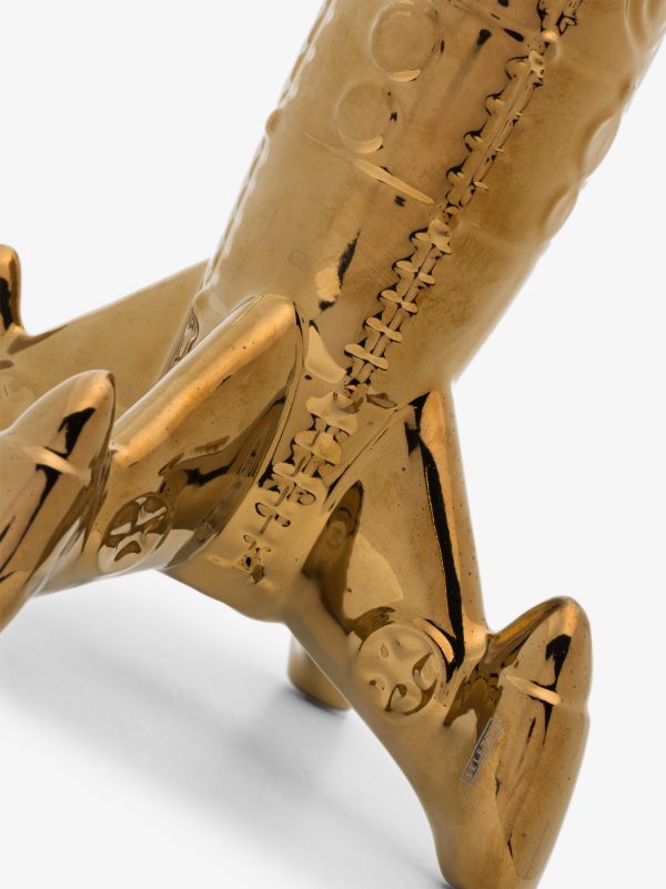 Seletti Gold Tone Memorabilia My Spaceship Porcelain Ornament | Browns Decorative Objects