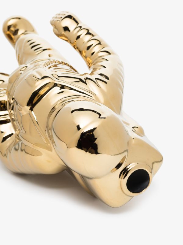 Seletti Gold Tone Starman Porcelain Bud Vase | Browns Vases