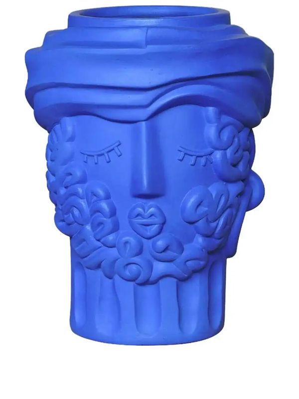 Seletti Magna Graecia Men terracotta vase (32cm x 22cm) | Browns Vases